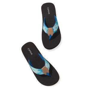 NWT - COSMIC CONTRAST COLOR SANDALS by Cupshe